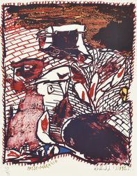 Pierre Alechinsky (Belgian, b. 1927) Passe-Muraille